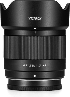 VILTROX 25mm F1.7 Lightweight APS-C Lens for X-Mount, Large Aperture STM Autofocus Prime Lens for X-T5 X-H2 X-T50 X-M5 X-T30 II X-Pro3 X-S20 X-E4